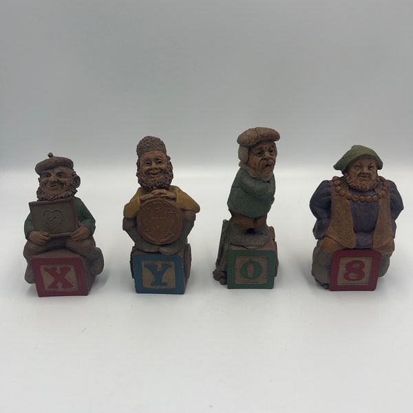 Tom Clark Gnomes, Alphabet / Numeral Gnomes. Numerals 0 and 8. Letters X and Y. Your choice