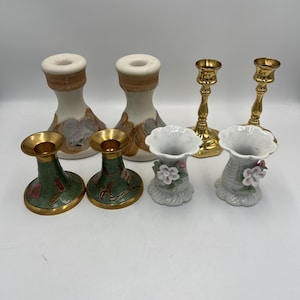 Keramische kandelaar, gesigneerd kunstaardewerk