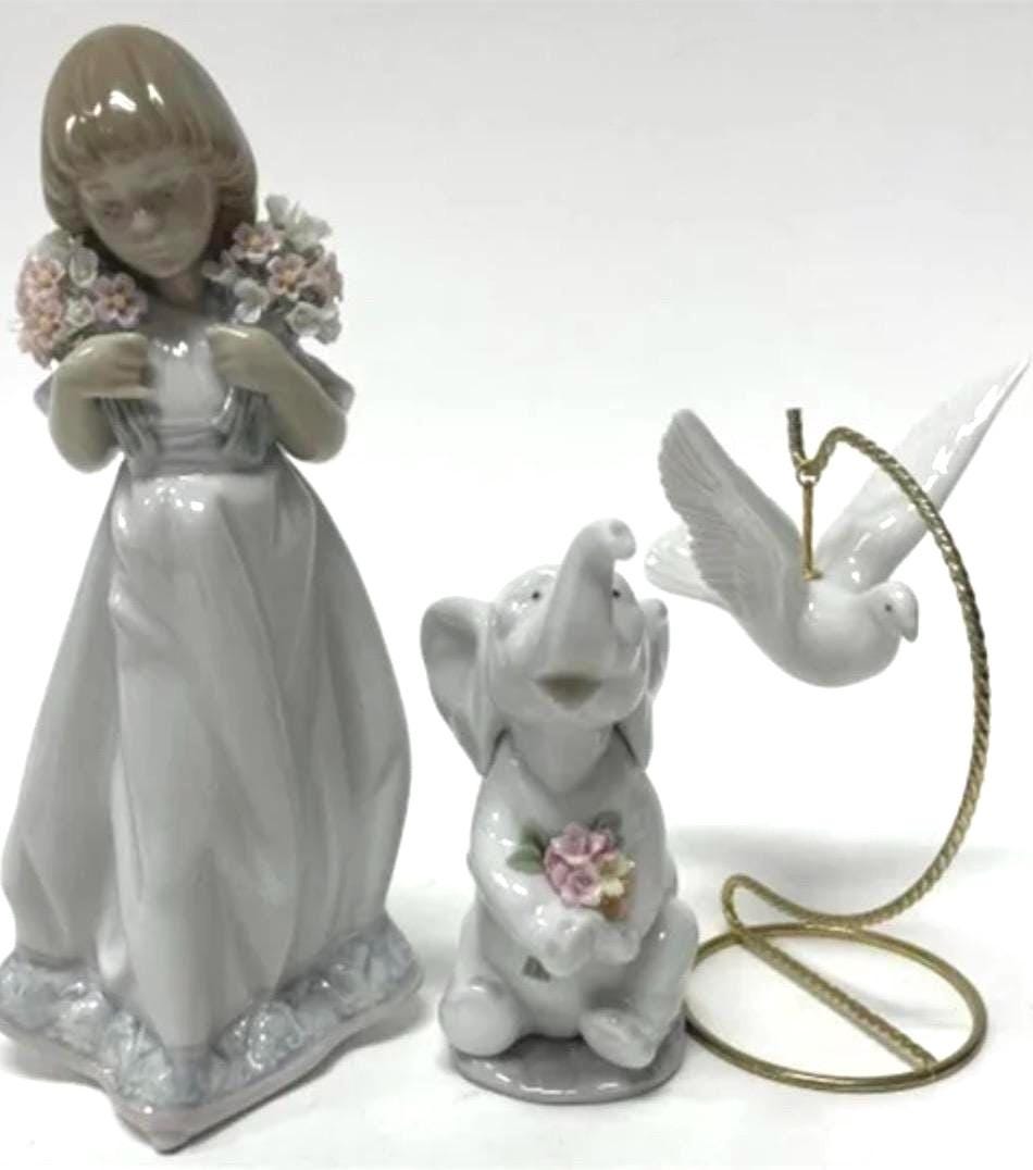 リヤドロ 像 Lladro Nao Elephant 像の置物 スペイン 雄叫び リヤドロ 像 Lladro Nao Elephant 像の置物 スペイン 雄叫び