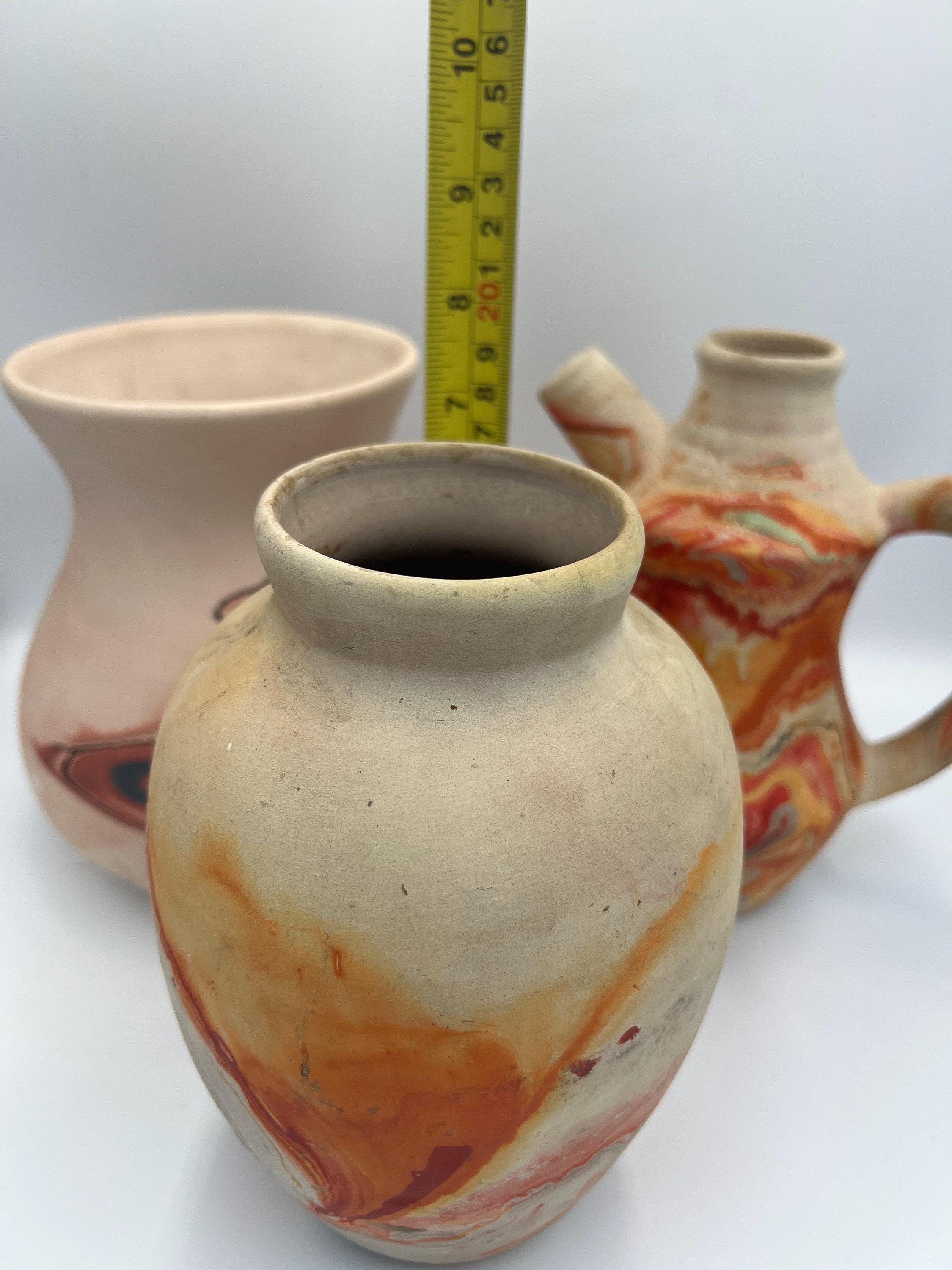 Handmade Nemadji Pottery Vase or Pitcher - 8