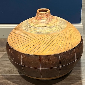 Ceramic Vase: Filipino Artisan Pottery - Unique Home Accent