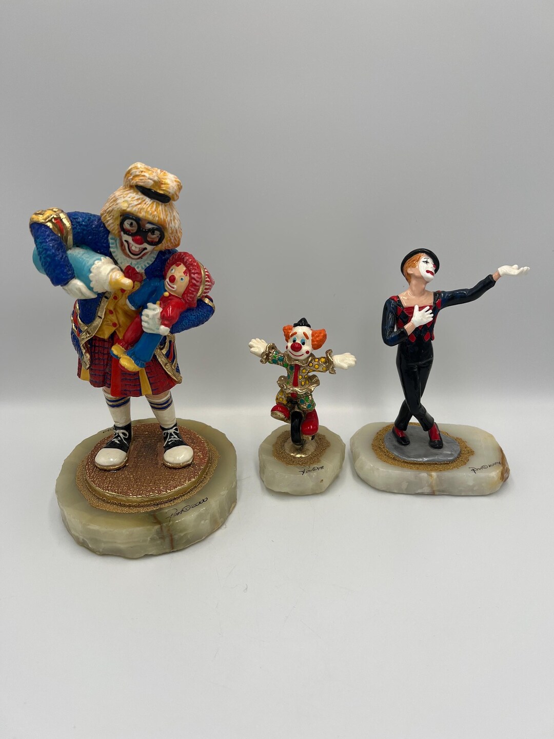 Ron Lee Clown Statue - Signed, Numbered, Onyx Base - Etsy