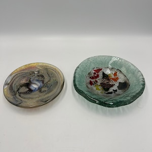 Art Glass Trinket Dishes: Vintage Signed and Unsigned (4" & 5" Sizes)
