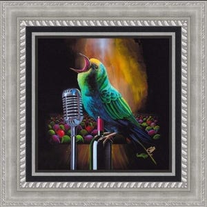 Michael Godard Giclee Hand Embellished on Canvas ‘Singing Audition’, Limited ed of 200, 2023. COA and appraisal. Never Hung!