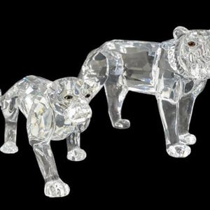 Swarovski Crystal Figurines Tiger - Etsy