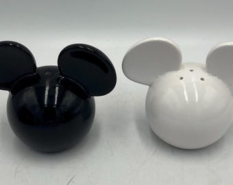 Vintage Chef Mickey Mouse Ears Salt and Pepper Shakers