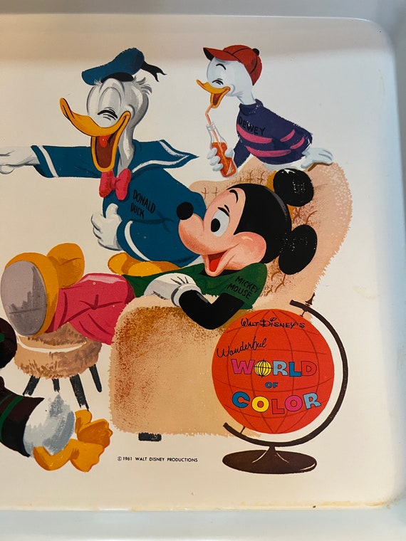 Vintage 1961 Walt Disney Productions Lap Serving Tray