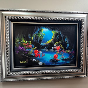 Embellished Giclee “Pearls” by artist Michael Godard with COA