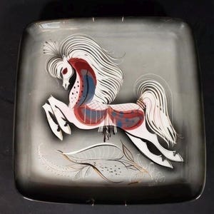 Sascha Brastoff Horse Ceramic Plate