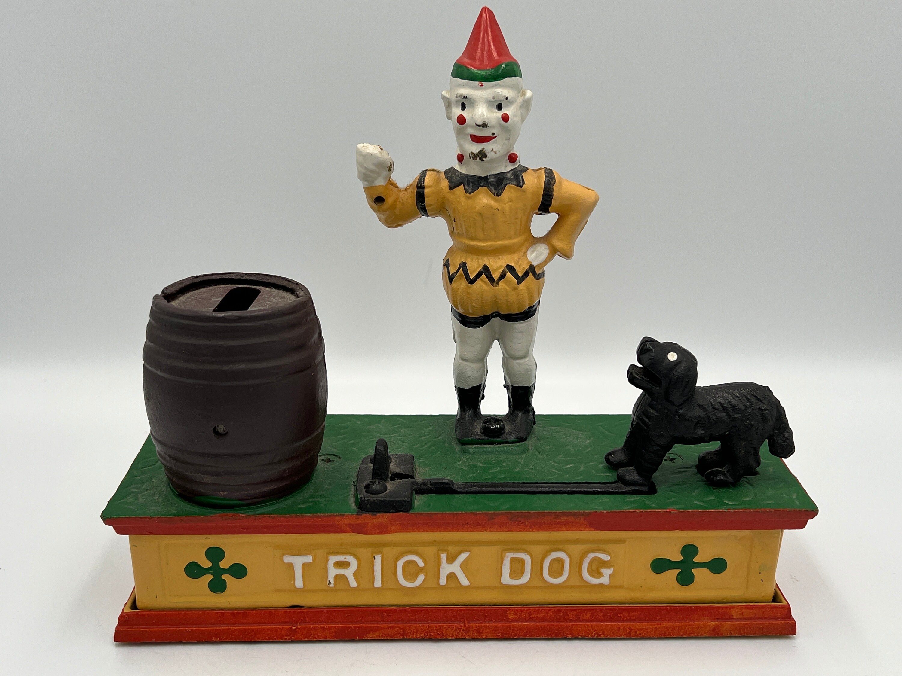 Vintage Cast Iron Trick Dog Bank Etsy