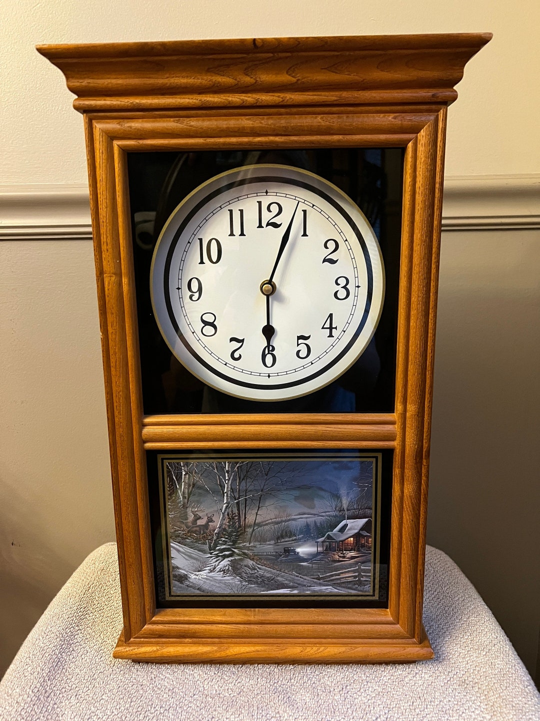 Terry Redlin Oak Clock With evening With Friends. WORKS - Etsy