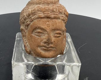 Gandharan Stucco Head Buddha Likely 3rd-5th C. AD