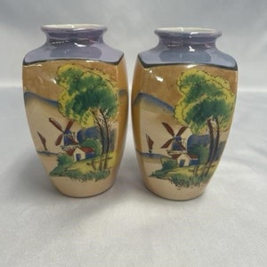 1920s Vintage Japanese Lusterware Vase
