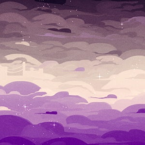 Asexual Pride Himmel Wallpaper Digitaler Download
