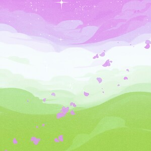 Genderqueer Pride Sky Wallpaper Digital Download
