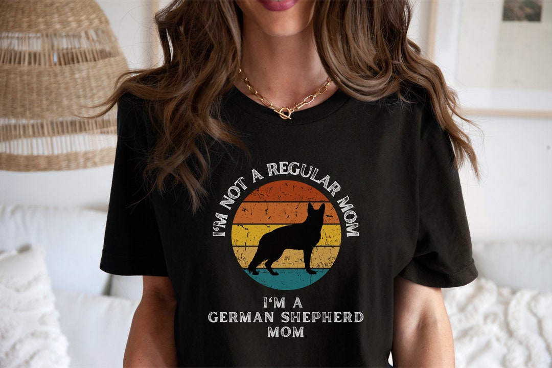 German Shepherd GSD Mom Tshirt Retro Dog Shirt German - Etsy