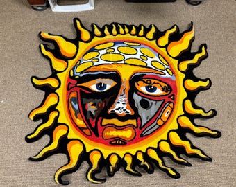 Large Sublime sun handmade rug Turfed Rug Carpet material Ska Reggae Punk Rock Bradley Nowell 40oz to freedom, Lou Dog,