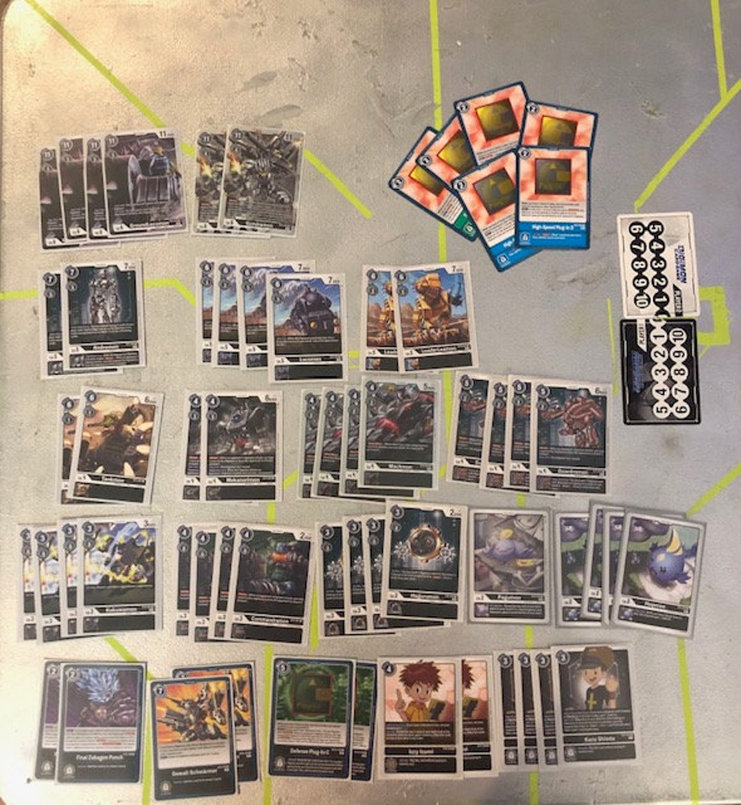 Digimon TCG Deck Gound Etsy