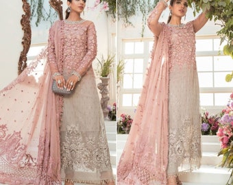 Ready To Made Pakistani Indian Wedding Dresses Maria B Embroidered Collection Latest Style Party Wear Clothes Shalwar Kameez Suits USA UK