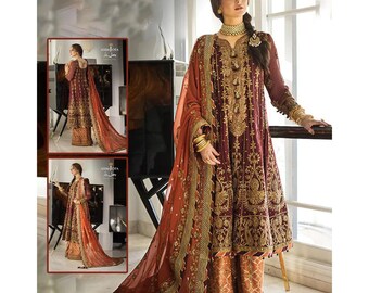 Latest Pakistani Wedding Dresses Embroidery Clothes Indian dress maxi frock Collection Eid Style Suit Salwar Kameez Custom stitched