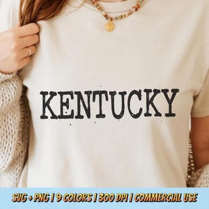 Diseño de camiseta de Kentucky PNG SVG - Fuente universitaria Orgullo del estado de EE. UU. Clipart Retro Sublimación digital Gráfico Atlético Vintage Camiseta Clipart