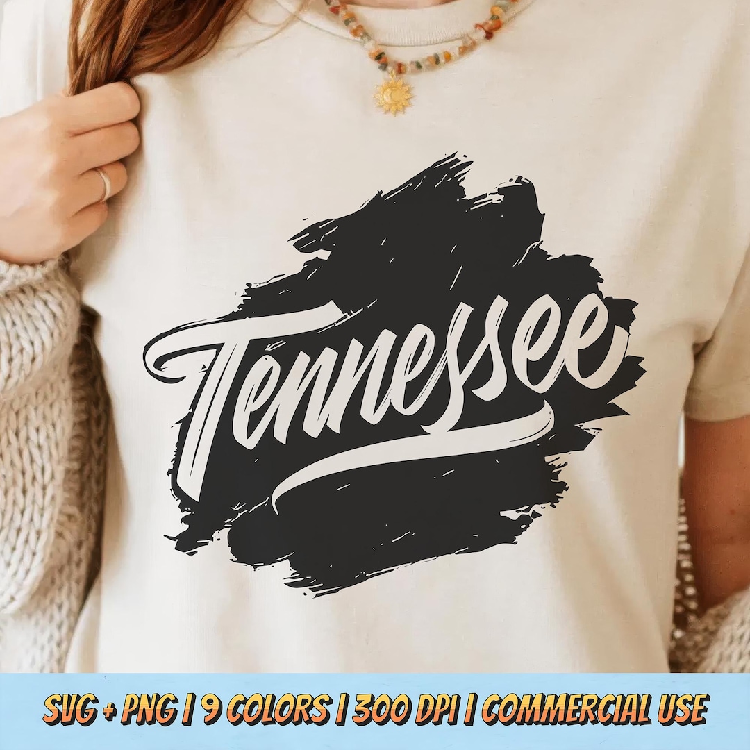 Tennasee Script Logo Tennessee PNG SVG - Script Brush Stroke State Design Digital Download ...