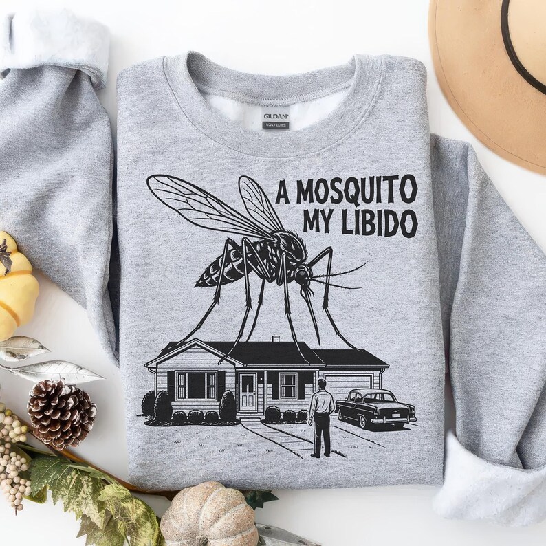 A Mosquito My Libido PNG SVG - Funny Mosquito Meme Retro Vintage Insect ...