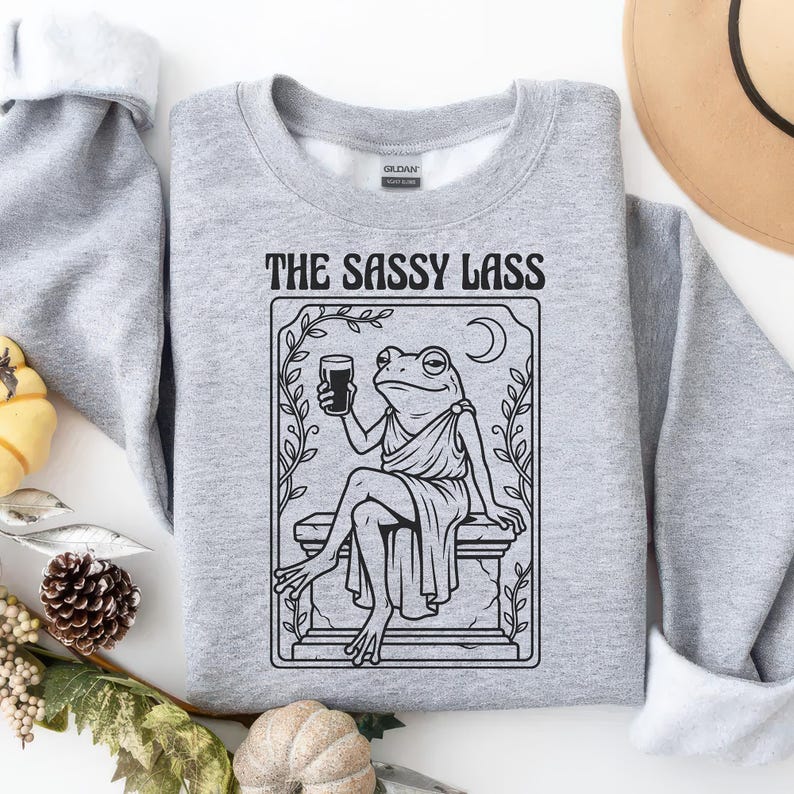 Sassy Lessb The Sassy Lass PNG SVG - Funny Frog Meme Sarcastic Amphibian Humor ...