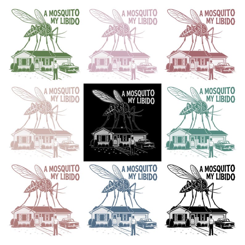 A Mosquito My Libido PNG SVG - Funny Mosquito Meme Retro Vintage Insect ...