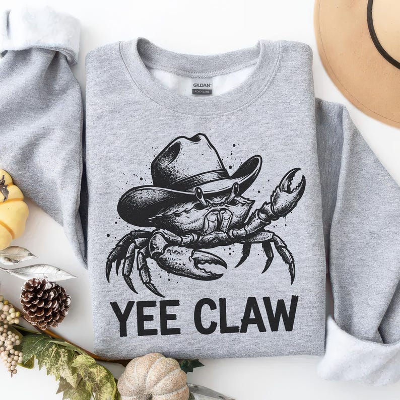 Yeecaw Yee Claw PNG SVG - Cowboy Crab Western Pun Humor Sarcastic Animal Quote ...