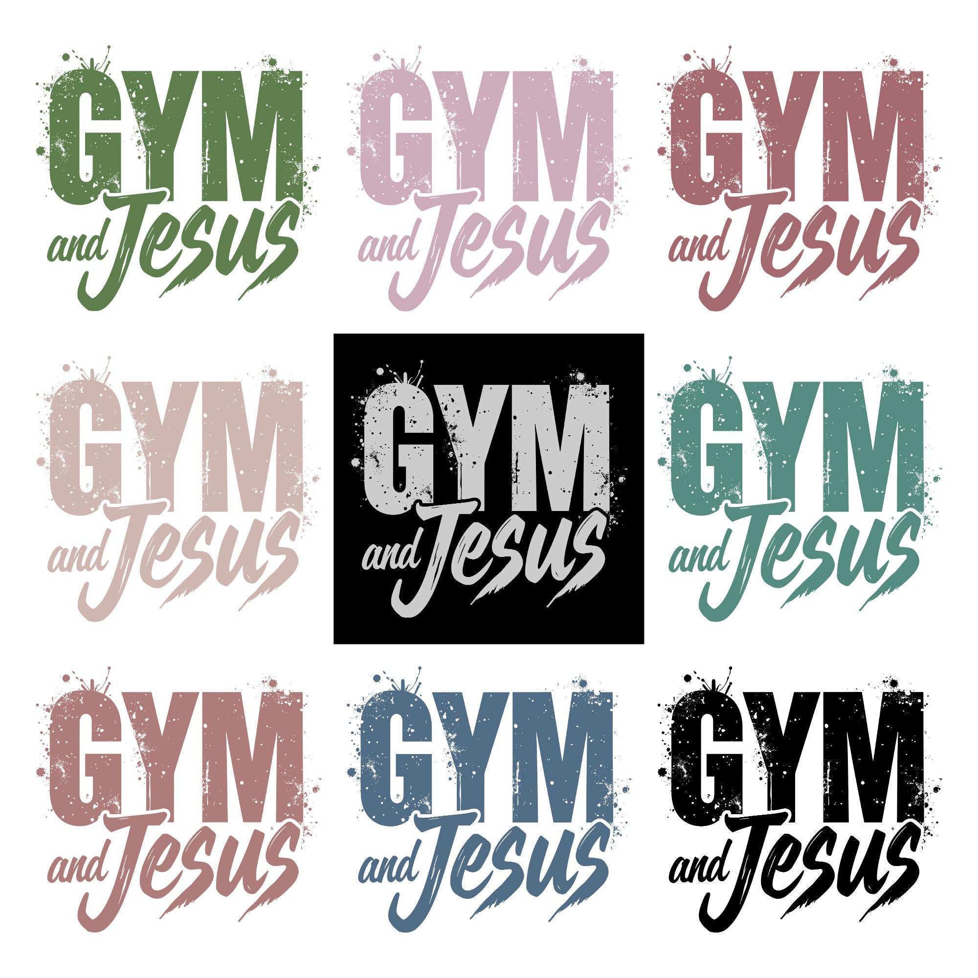 Gym and Jesus PNG SVG - Fitness Quote Christian Workout Shirt Design ...