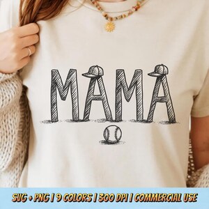 MAMA PNG - Mamá del día del juego, Vida de mamá beisbolista, Familia atlética, Arte de camiseta casual vintage, Clipart, Diseño de camiseta, Arte de camiseta, Sublimación retro