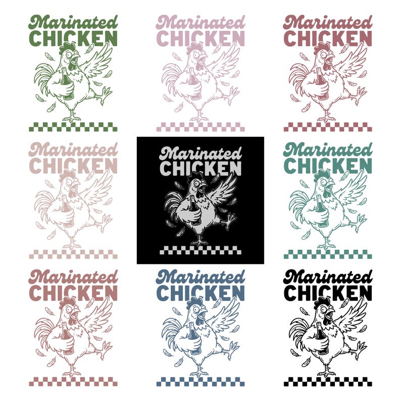 Marinated Chicken PNG SVG - Drunk Chicken Saying Farm Animal Alcohol ...