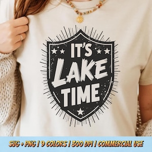 Lake Time PNG - Funny Summer Lake Quote Graphic Cute Outdoor Adventure Digital Shirt Sublimation Retro Camp Aesthetic Clipart Camping Summer