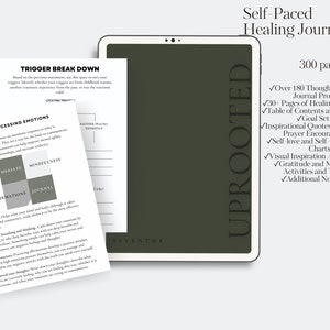 Self Care Journal, Healing Journal, Therapy Journal, Gratitude Journal, Mindfulness Self Love Journal, Digital Daily Journal, Goodnotes Jour