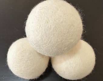 Felt wool laundry dryer balls 4ct or 6ct