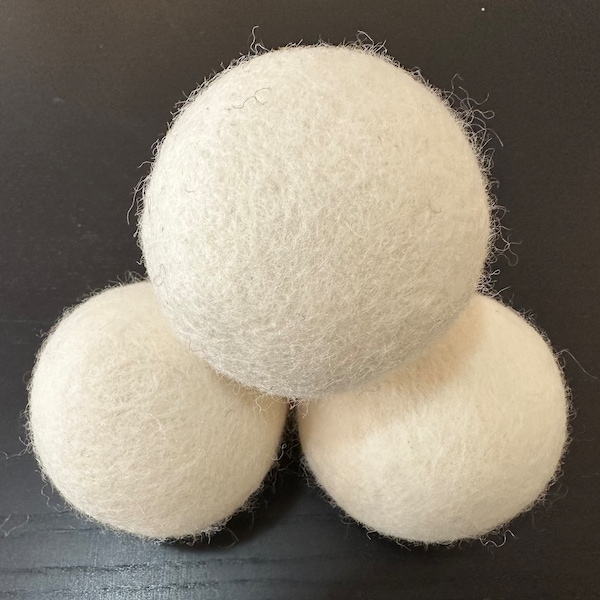 Felt wool laundry dryer balls 4ct or 6ct