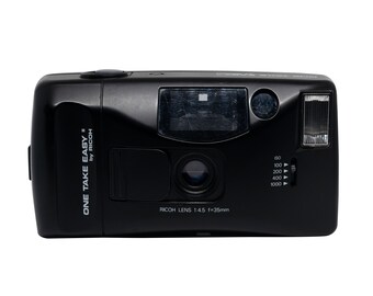 Ricoh One Take Easy II (1989) Vintage Point and Shoot Cámara compacta de 35 mm