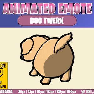 Animated Emote/Alert - GOLDEN Retriever Dog Twerk - Instant Download - Ready to Use!