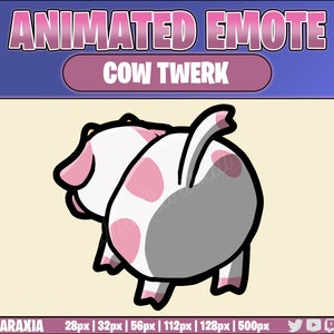 Geanimeerde Emote - ROZE Koe Twerk - Direct downloaden - Klaar voor gebruik!