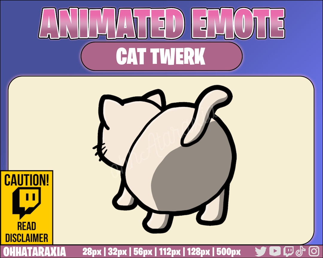 animated-emote-alert-white-cat-twerk-instant-download-ready-to