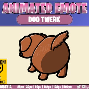 Animated Emote/Alert - RED Retriever Dog Twerk - Instant Download - Ready to Use!