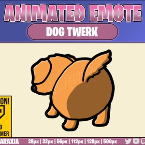 Animated Emote/Alert - YELLOW Retriever Dog Twerk - Instant Download - Ready to Use!