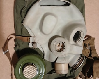 Masque à gaz militaire soviétique PMG NEREKHTA. Modèle original 1975-1984. Ensemble. Vintage URSS. Masque de cosplay, d'airsoft ou pour Halloween.