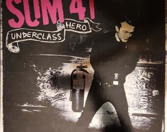 SUM 41 - Underclass Hero (florescent Orange With Black Swirl Vinyl