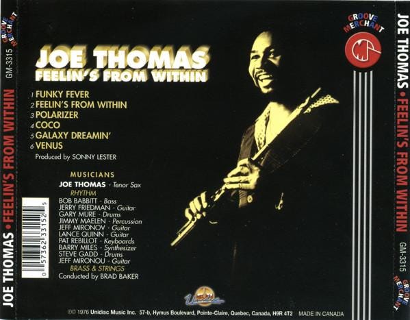 洋楽 JOE THOMAS/FEELIN'S FROM WITHIN 1LP Joe Thomas - Feelin's From Within - Amazon.com Music