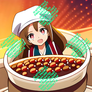 Kitchen Wall Decor Beans Anime Kawaii Waifu canned baked beans to go <3 cafe chef cutie Digital Print