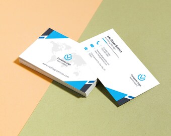 Minimalist Business Card Template, Modern Business Card, Editable and instant access to your template