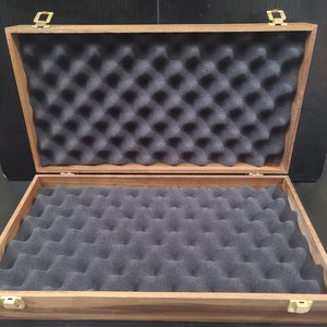 COLT Wood Display Case with removeable foam Python skin pattern inside 17x9x4 in FREE SHIPPING image 3