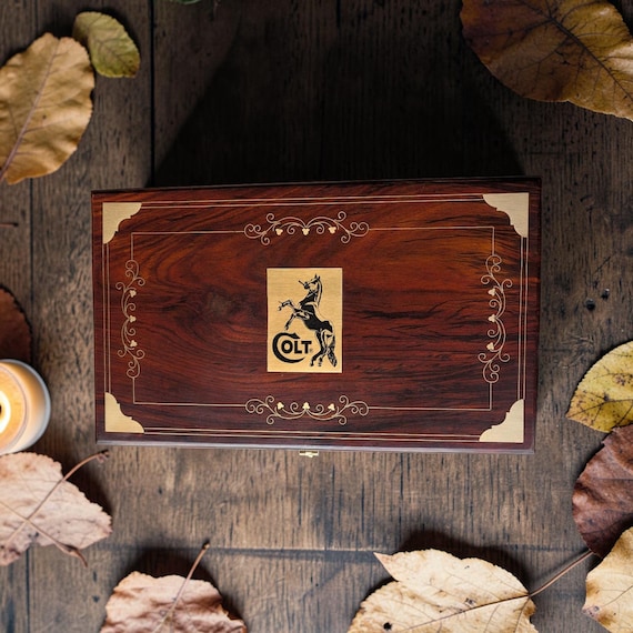 Colt Anaconda Handcrafted Indian Rose Wood (sheesham) Storage Box